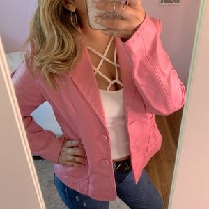 Wilson’s Leather Pink Genuine Leather Jacket